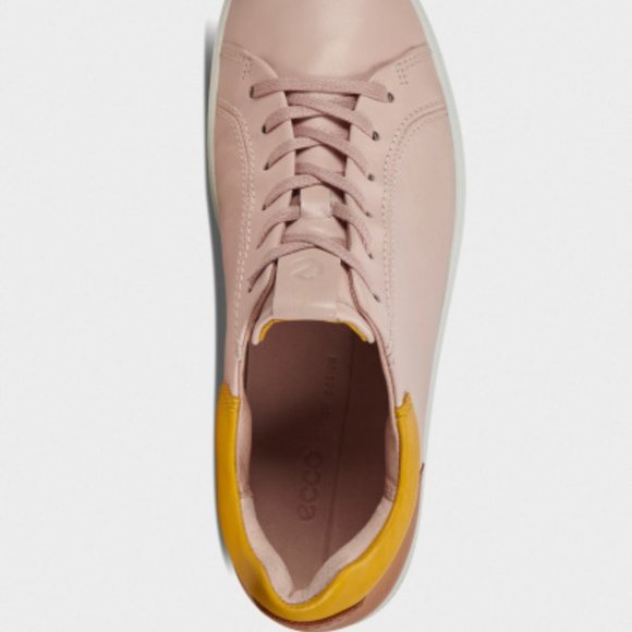 🎁 ECCO Soft 7 Lace Leather Fashion Trend Tie Sneakers - Picture 4 of 12